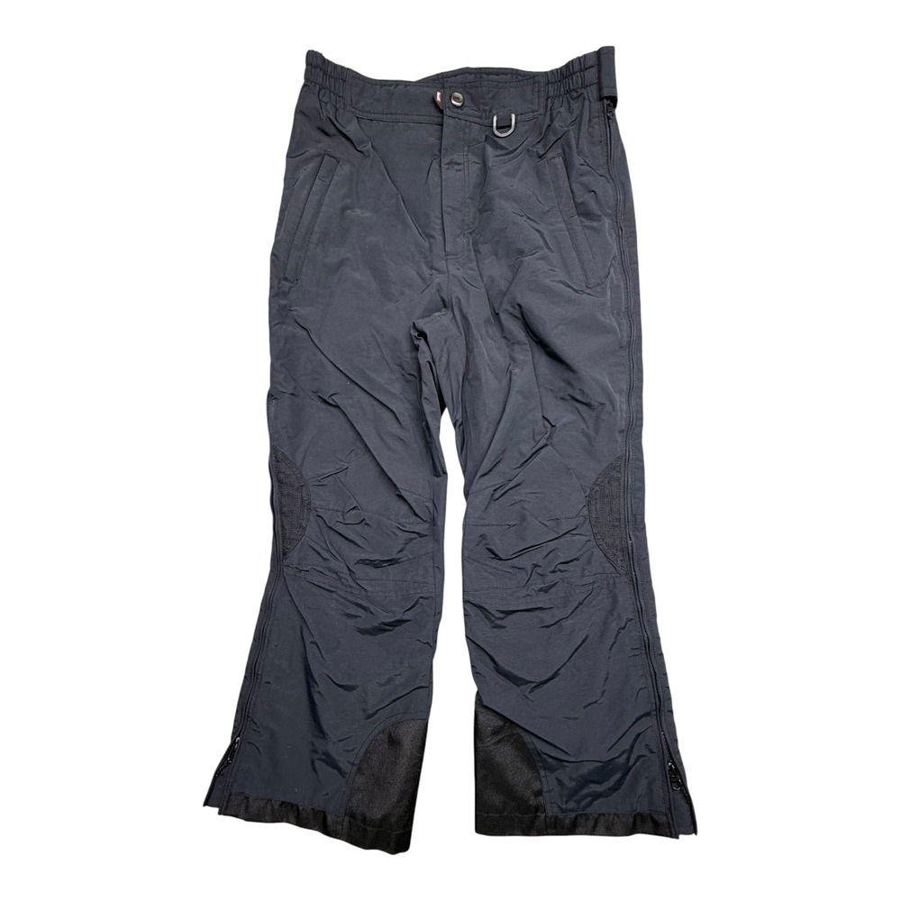 Marker Mens Black Ski Pants Full Side Zip Winter Snow Trousers Size Medium